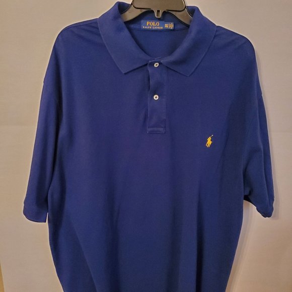 Ralph Lauren Men's shirt navy blue short sleeve 100% cotton size 2X. - Picture 4 of 12